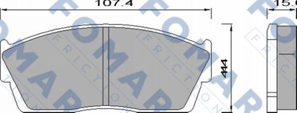 FOMAR Friction FO 442181 - Bremžu uzliku kompl., Disku bremzes adetalas.lv