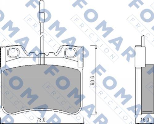 FOMAR Friction FO 469581 - Bremžu uzliku kompl., Disku bremzes adetalas.lv