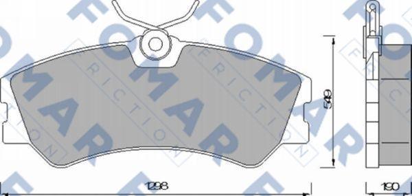 FOMAR Friction FO 463781 - Bremžu uzliku kompl., Disku bremzes adetalas.lv