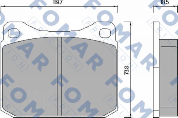 FOMAR Friction FO 467883 - Bremžu uzliku kompl., Disku bremzes adetalas.lv