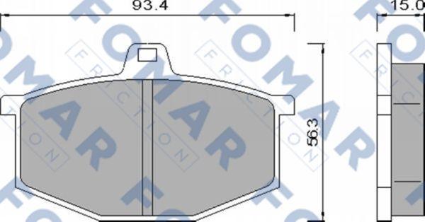 FOMAR Friction FO 424781 - Bremžu uzliku kompl., Disku bremzes adetalas.lv