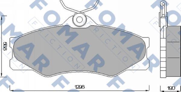 FOMAR Friction FO 427781 - Bremžu uzliku kompl., Disku bremzes adetalas.lv