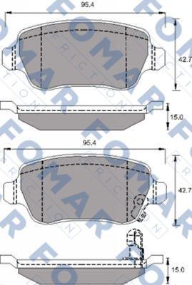 FOMAR Friction FO 691781 - Bremžu uzliku kompl., Disku bremzes adetalas.lv