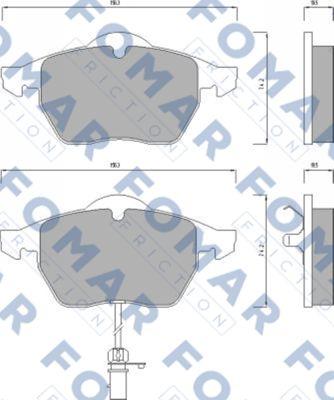 FOMAR Friction FO 668681 - Bremžu uzliku kompl., Disku bremzes adetalas.lv