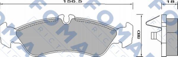 FOMAR Friction FO 627781 - Bremžu uzliku kompl., Disku bremzes adetalas.lv