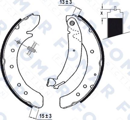 FOMAR Friction FO 0620 - Bremžu loku komplekts adetalas.lv