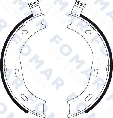 FOMAR Friction FO 0160 - Bremžu loku komplekts adetalas.lv