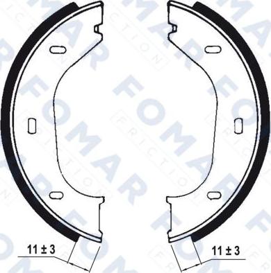 FOMAR Friction FO 0318 - Bremžu loku komplekts adetalas.lv