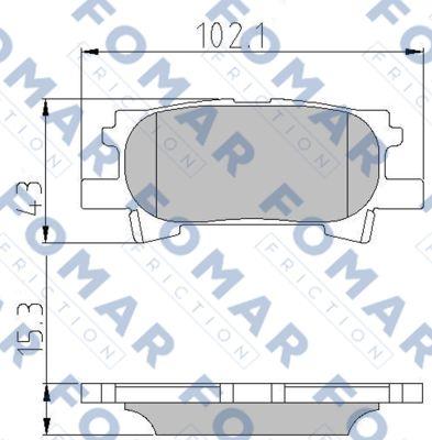 FOMAR Friction FO 892781 - Bremžu uzliku kompl., Disku bremzes adetalas.lv