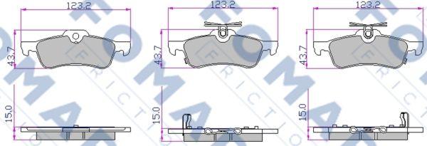 FOMAR Friction FO 800681 - Bremžu uzliku kompl., Disku bremzes adetalas.lv