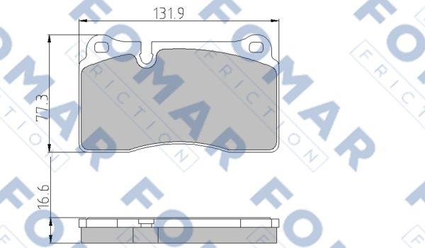 FOMAR Friction FO 871281 - Bremžu uzliku kompl., Disku bremzes adetalas.lv