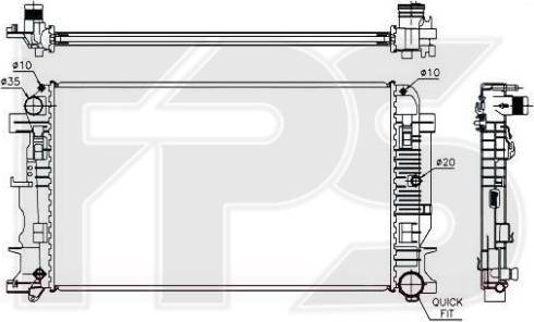 FPS FP 46 A60 - Radiators, Motora dzesēšanas sistēma adetalas.lv