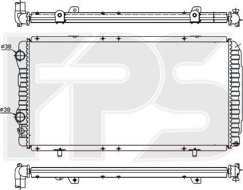 FPS FP 20 A722 - Radiators, Motora dzesēšanas sistēma adetalas.lv