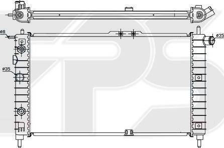 FPS FP 22 A774 - Radiators, Motora dzesēšanas sistēma adetalas.lv