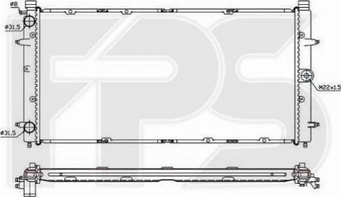 FPS FP 74 A753-X - Radiators, Motora dzesēšanas sistēma adetalas.lv