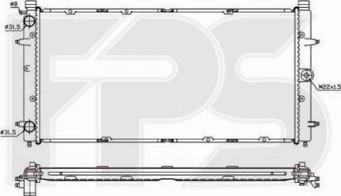 FPS FP 74 A753 - Radiators, Motora dzesēšanas sistēma adetalas.lv