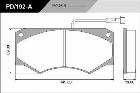 FRAS-LE PD/192-A_CV Advanced - Bremžu uzliku kompl., Disku bremzes adetalas.lv