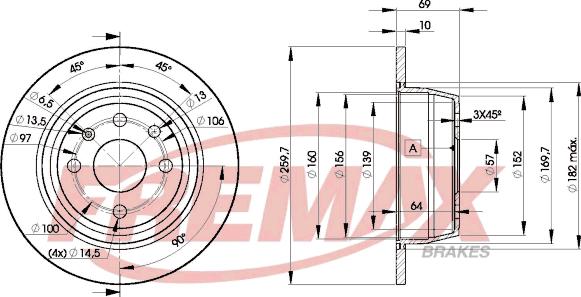 FREMAX BD-9041 - Bremžu diski adetalas.lv