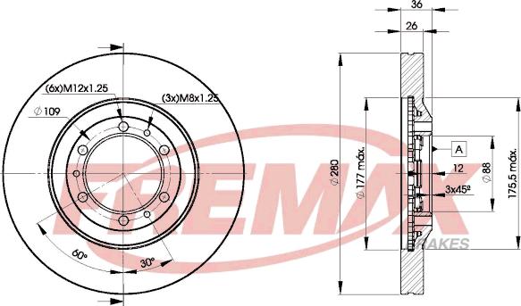 FREMAX BD-9050 - Bremžu diski adetalas.lv