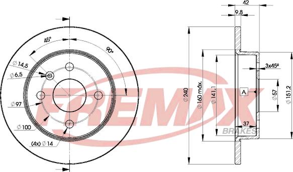 FREMAX BD-9108 - Bremžu diski adetalas.lv