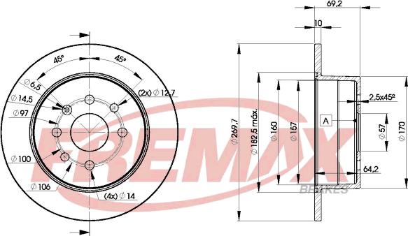 FREMAX BD-9209 - Bremžu diski adetalas.lv