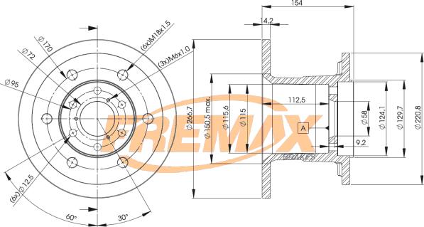 FREMAX BD-4528 - Bremžu diski adetalas.lv