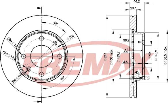 FREMAX BD-4690 - Bremžu diski adetalas.lv