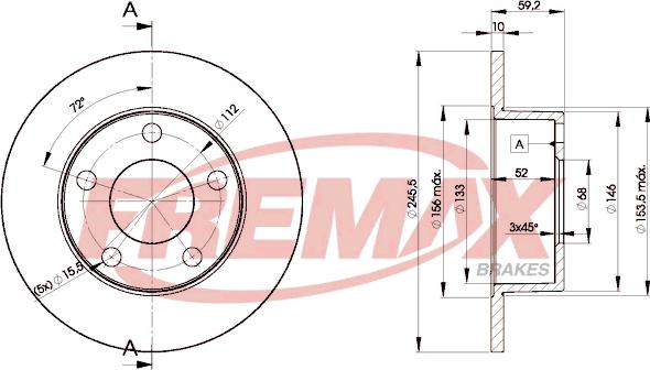 FREMAX BD-4011 - Bremžu diski adetalas.lv