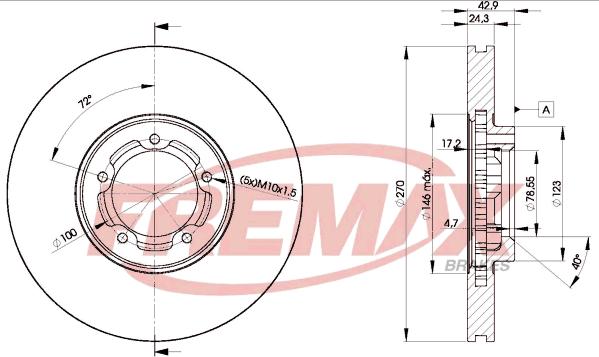 FREMAX BD-5611 - Bremžu diski adetalas.lv