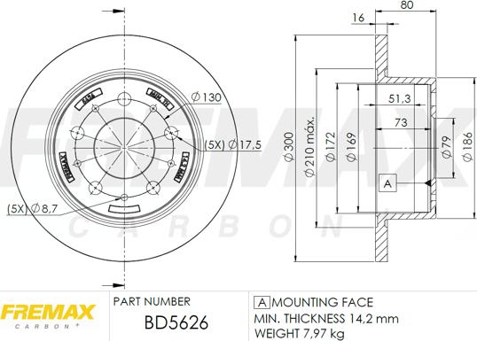 FREMAX BD-5626 - Bremžu diski adetalas.lv