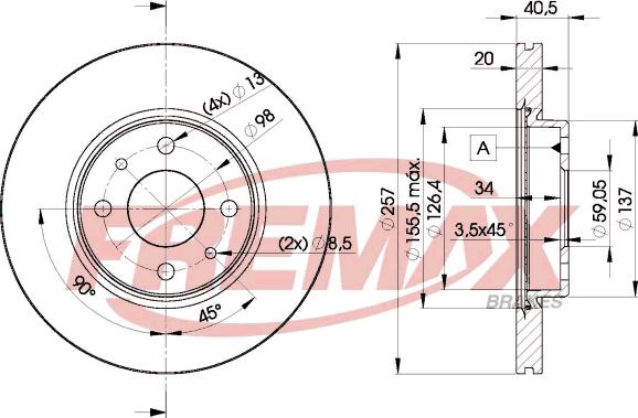 FREMAX BD-5056 - Bremžu diski adetalas.lv