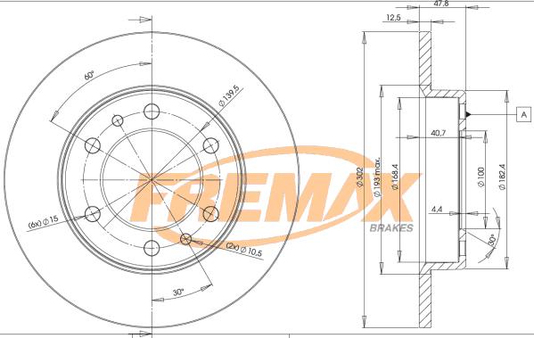 FREMAX BD-5070 - Bremžu diski adetalas.lv