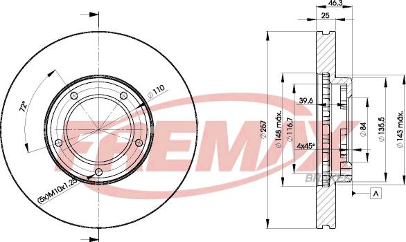 FREMAX BD-5180 - Bremžu diski adetalas.lv