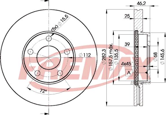 FREMAX BD-5306 - Bremžu diski adetalas.lv