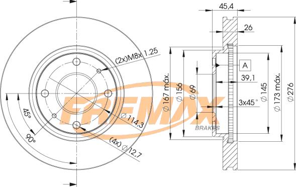 FREMAX BD-6070 - Bremžu diski adetalas.lv