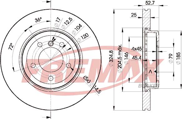 FREMAX BD-6071 - Bremžu diski adetalas.lv