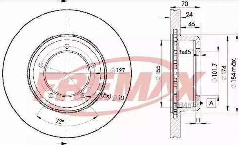 FREMAX BD-0902 - Bremžu diski adetalas.lv