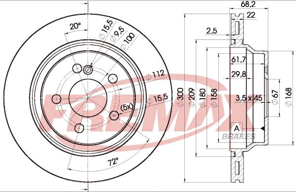 FREMAX BD-0910 - Bremžu diski adetalas.lv