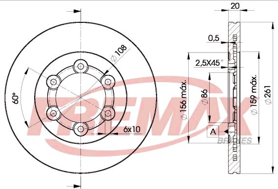 FREMAX BD-0005 - Bremžu diski adetalas.lv