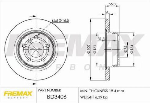 FREMAX BD-1102 - Bremžu diski adetalas.lv