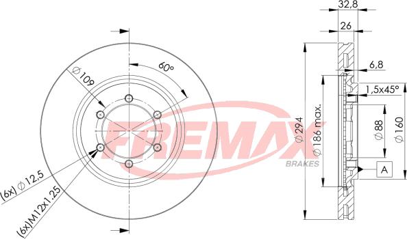 FREMAX BD-8678 - Bremžu diski adetalas.lv