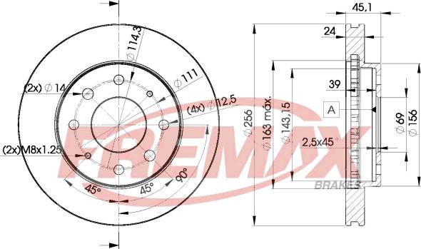 FREMAX BD-8107 - Bremžu diski adetalas.lv