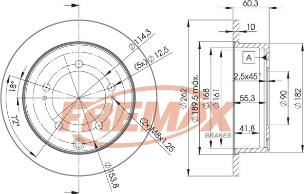 FREMAX BD-8326 - Bremžu diski adetalas.lv