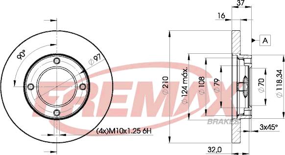 FREMAX BD-8702 - Bremžu diski adetalas.lv