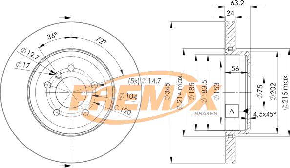 FREMAX BD-3403 - Bremžu diski adetalas.lv