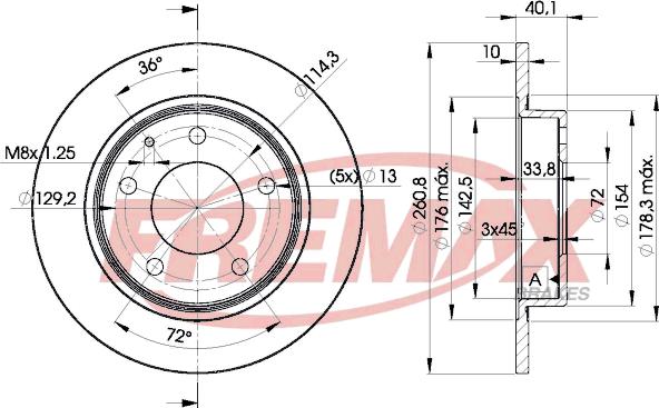 FREMAX BD-3259 - Bremžu diski adetalas.lv