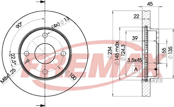 FREMAX BD-3255 - Bremžu diski adetalas.lv