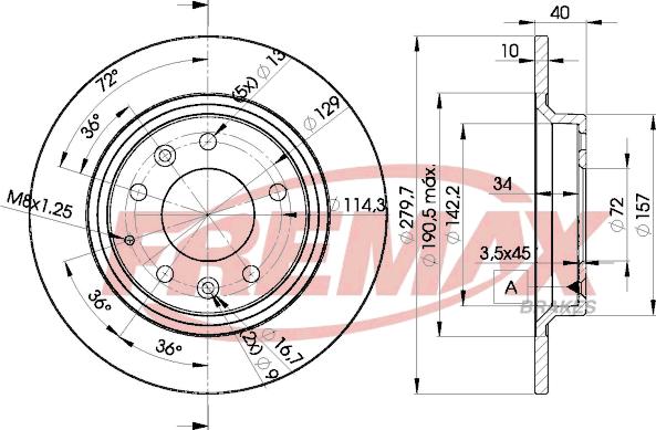 FREMAX BD-3268 - Bremžu diski adetalas.lv