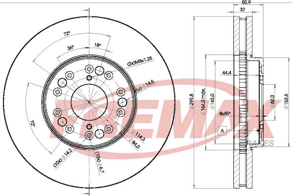 FREMAX BD-2611 - Bremžu diski adetalas.lv