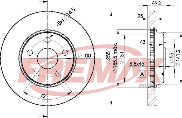 FREMAX BD-2047 - Bremžu diski adetalas.lv